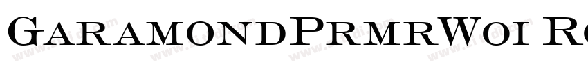GaramondPrmrW01 Roma字体转换